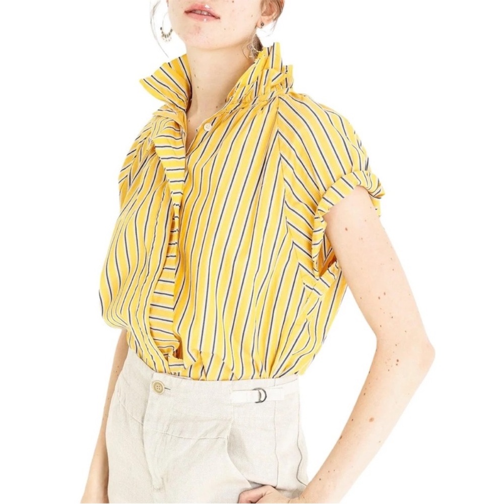 Yellow Striped Blouse